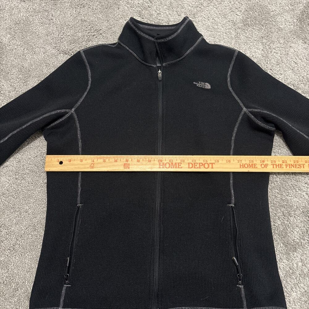 North Face Jacket Womens Large Full Zip Long Sleeve Casual Black Pockets - Picture 5 of 8